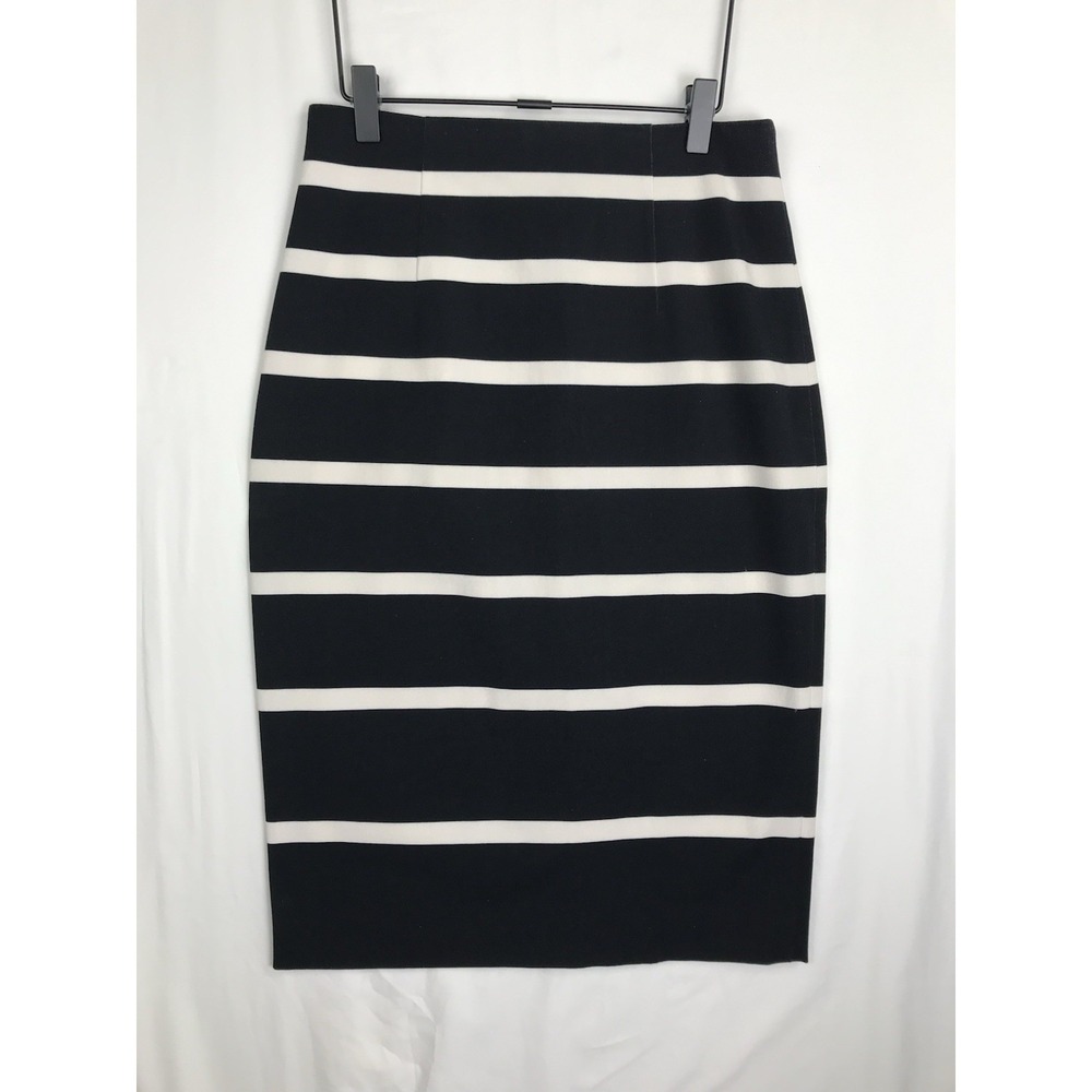 Banana Republic Sloan Horizontal Stripe Tailored Pencil Skirt sz4